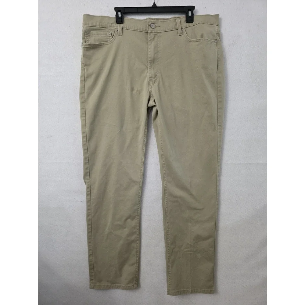 Levis 502 Taper Fit All Seasons Tech Pants Mens 40x34 Color Khaki